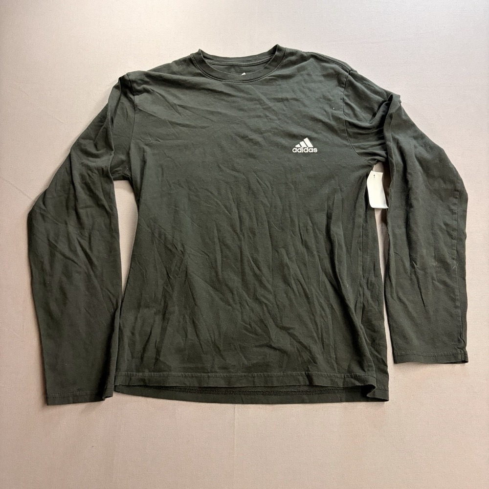 Adidas Golf Mens Long Sleeve Shirt Small Black Crewneck Tee NWT